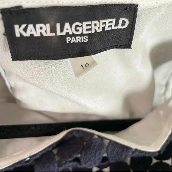 Karl Lagerfield Navy Dots Tank Top - Picture 5 of 5